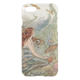 Vintage Beautiful Girly Mermaid Under The Sea iPhone SE/8/7 Case
