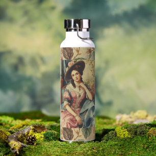 Vintage,Beautiful Noblewoman from the past , Class Water Bottle