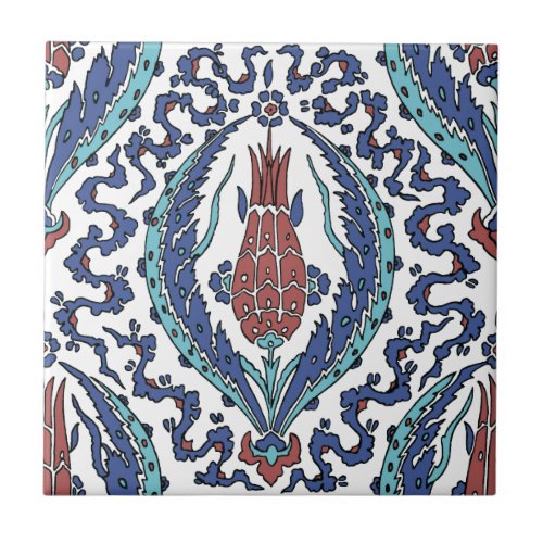Vintage Beautiful Turkish Tulip Ceramic Tile