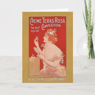 Vintage Beauty Advertisement Announcement