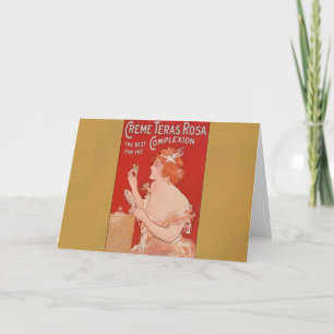 Vintage Beauty Advertisement Announcement