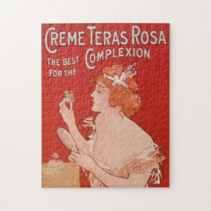 Vintage Beauty Advertisement Illustration Art Jigsaw Puzzle