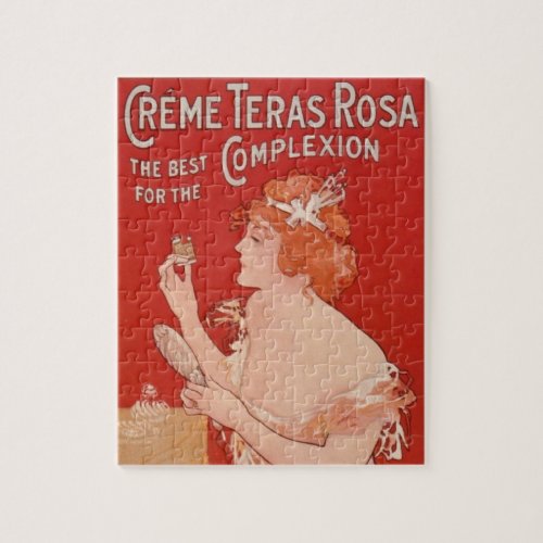 Vintage Beauty Advertisement Illustration Art Jigsaw Puzzle