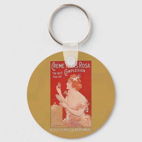 Vintage Beauty Advertisement Keychain