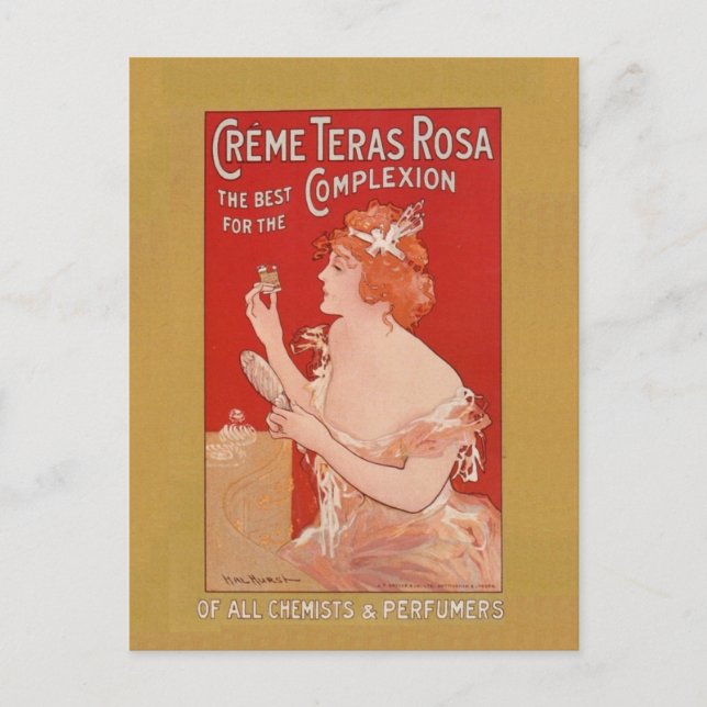 Vintage Beauty Advertisement Postcard (Front)
