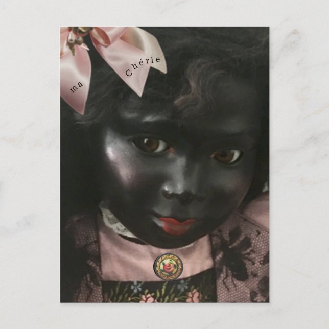 Vintage Beauty Black Doll Postcard (Front)