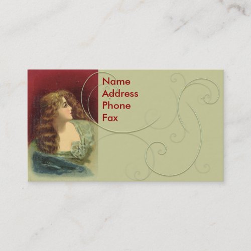 Vintage Beauty Business Cards