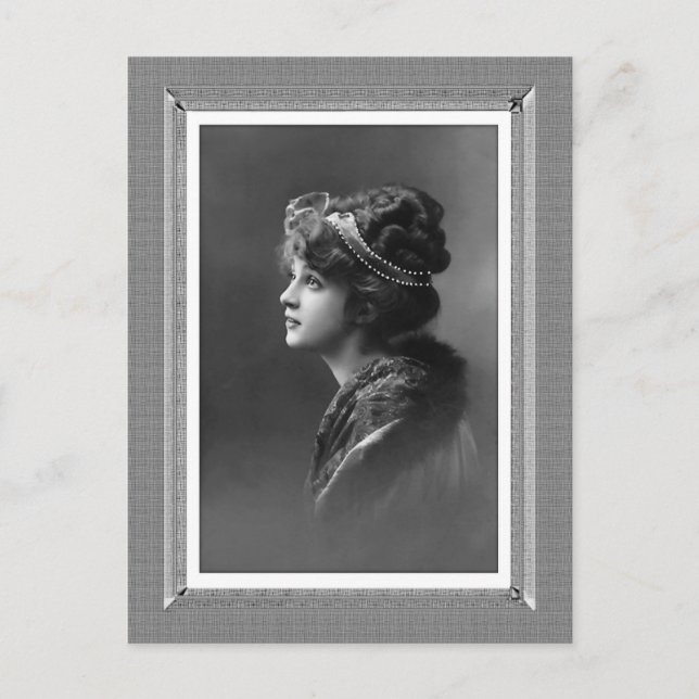 Vintage Beauty - Hope - in black & white Postcard (Front)