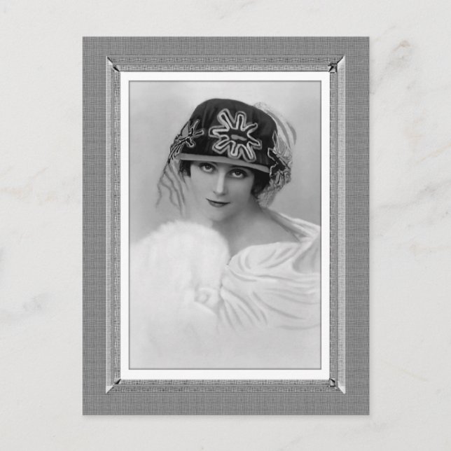 Vintage Beauty - Luxury - in black & white Postcard (Front)