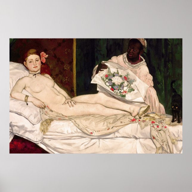 Vintage Beauty Olympia by Edouard Manet  Poster (Front)