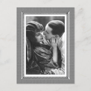 Vintage Beauty - Passion - in black & white Postcard
