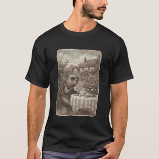 Vintage Beaver High Tea Victorian Cottagecore T-Shirt