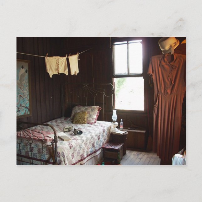 Vintage Bedroom Postcard (Front)