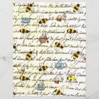 Vintage Bee and Tea Decoupage Scrapbook