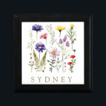 Vintage Bee and Wild Flowers modern  Gift Box<br><div class="desc">Personalized gift box are perfect for yourself,  or as a gift! These are also the perfect bride's gift or proposal gift.</div>