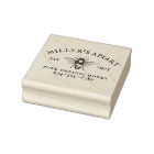 Vintage Bee Apiary Custom Name Honey Stamp