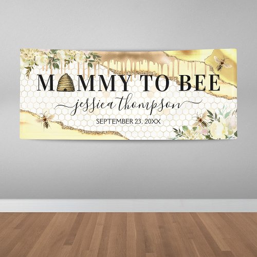 Vintage Bee Baby Shower Banner