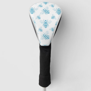 Vintage Bee Botanical Blue (1) Golf Head Cover