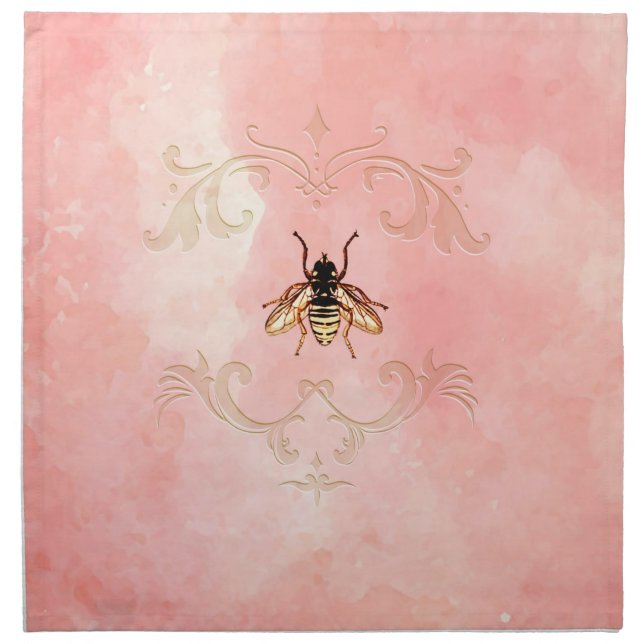 Vintage Bee Cloth Napkin (Front)