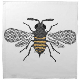 vintage bee cloth napkin