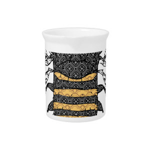 vintage bee drink pitcher