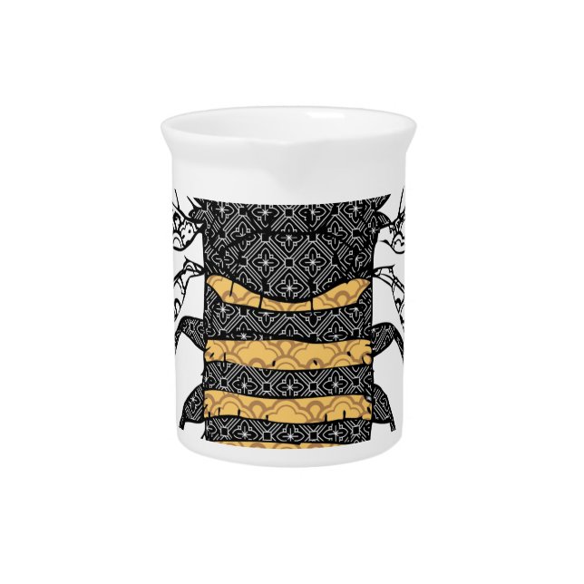 vintage bee drink pitcher (Front)