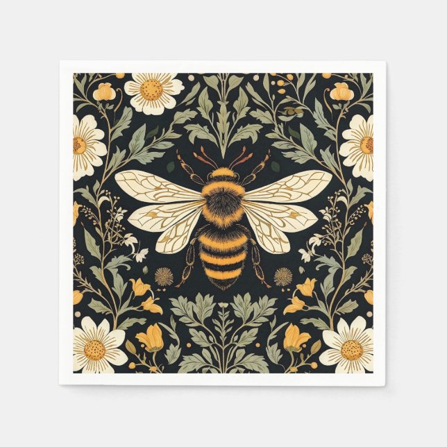 Vintage Bee Garden  Napkins (Front)