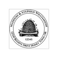 Vintage Bee Hive Family Name Return Address