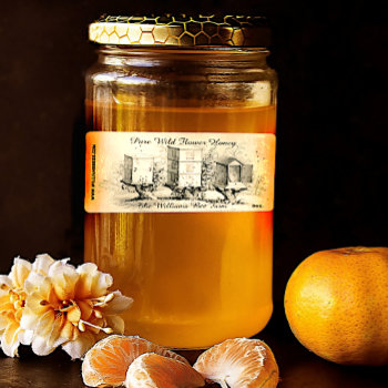 Vintage Bee Hives Honey Jar Label by DizzyDebbie at Zazzle