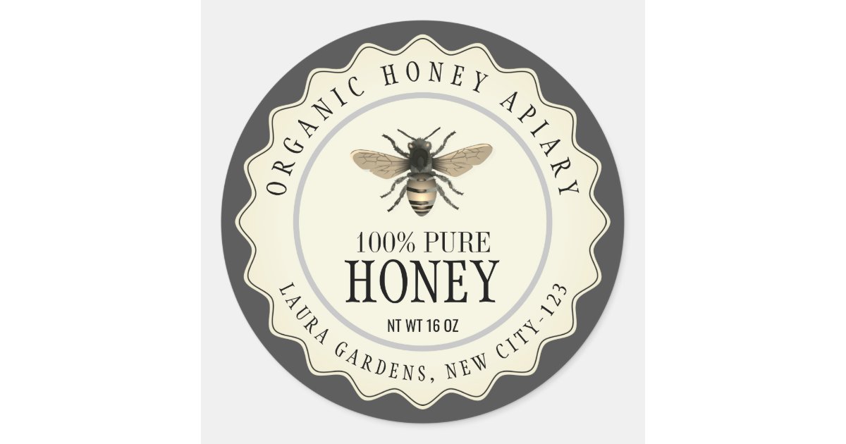 Custom Apiary Honey Bee Stamp | Zazzle