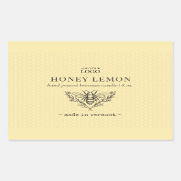 Vintage Bee Honey or Beeswax Product Label