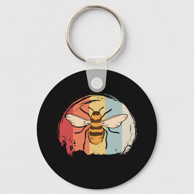 Vintage Bee Keychain (Front)