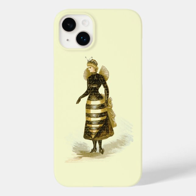 Vintage Bee Lady Case-Mate iPhone Case (Back)