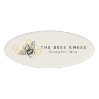 Vintage Bee Logo Rustic Honeybee Business
