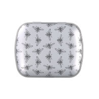 Vintage Bee Pattern CUSTOM BACKGROUND COLOR Candy Tin