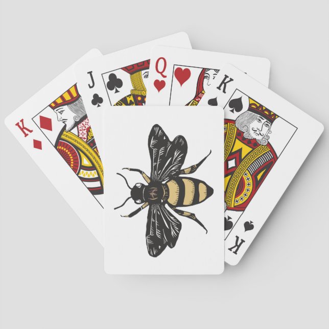 Vintage bee poker cards (Back)
