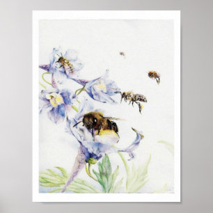 Vintage Bee Print
