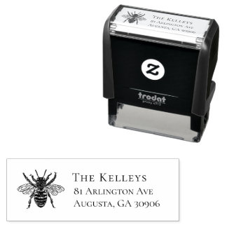Vintage Bee Return Address Stamp