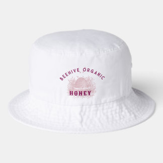 Vintage Bee Skep Honey  Bucket Hat