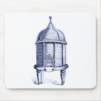 Vintage Beehive Blue Tint Mouse Pad