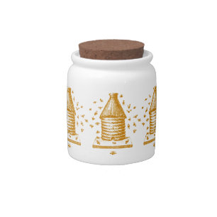 Vintage Beehive Candy Jar