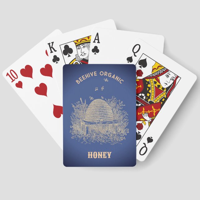 Vintage Beehive  Euchre Cards (Back)