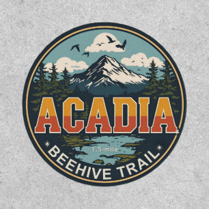 Vintage beehive trail Acadia National park gifts Patch