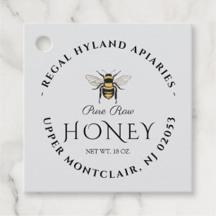 Vintage Beekeeping & Honeybee Farm Business Favor Tags