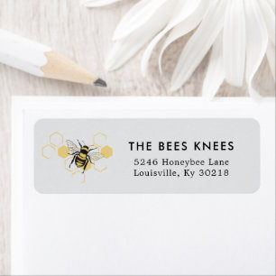 Vintage Beekeeping & Honeybee Farm Business Label