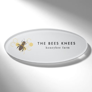 Vintage Beekeeping & Honeybee Farm Business Name Tag