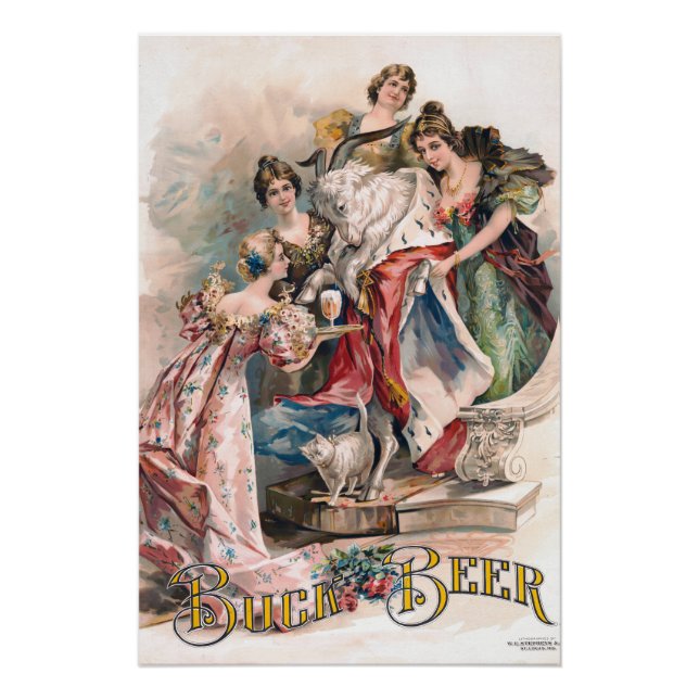 Vintage Beer Advertisement  Poster  (Front)