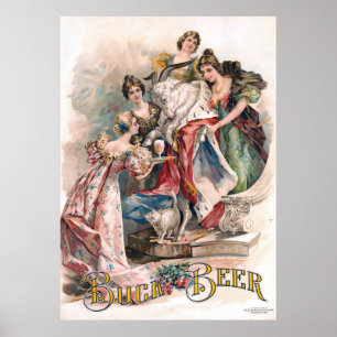 Vintage Beer Advertisement  Poster 