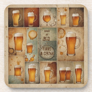 Vintage Beer Beverage Coaster