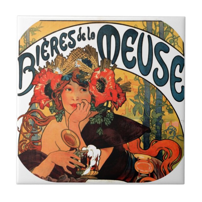 Vintage Beer Muse Tile (Front)